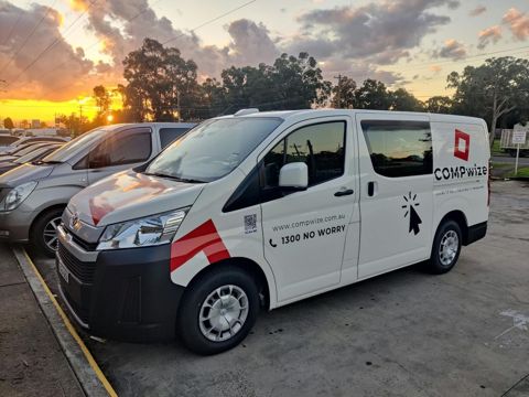 COMPwize mobile computer repair van in Western Sydney